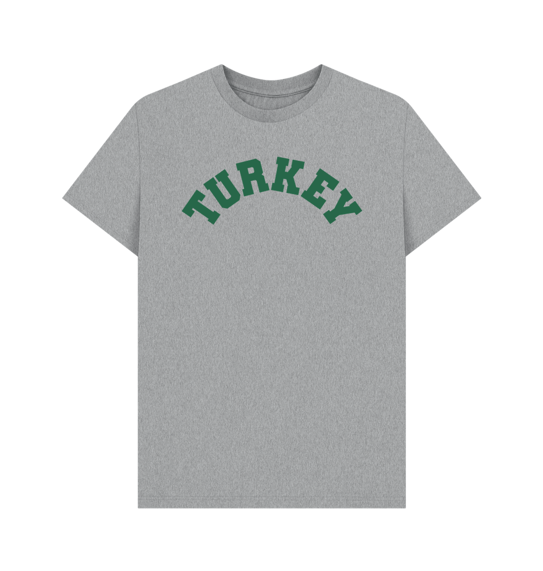 Athletic Grey Turkey Varsity t-shirt unisex