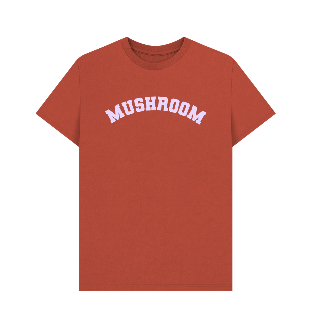 Rust Mushroom Varsity t-shirt