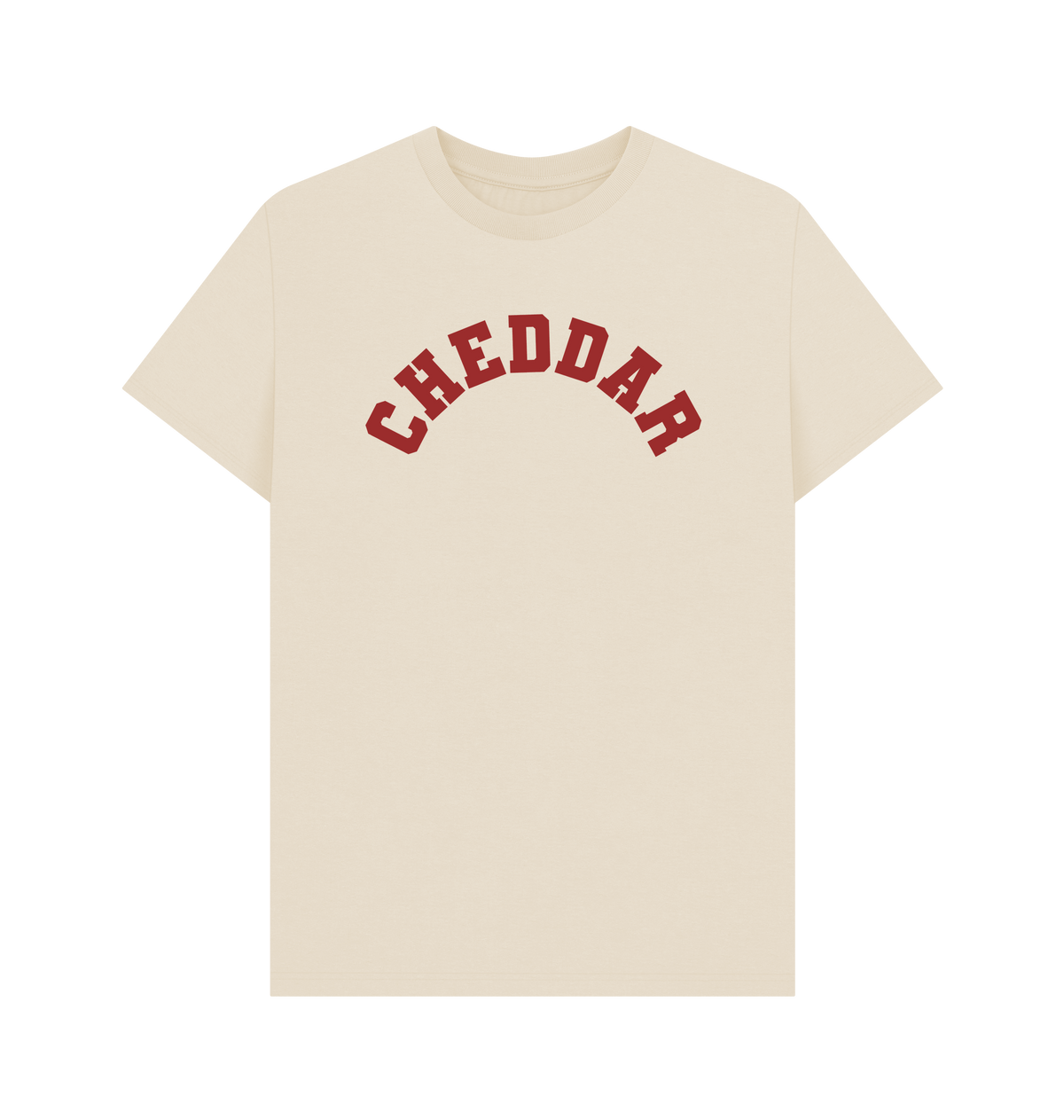 Oat Printed T-shirt Front cheddar cheese varsity tshirt goodordering foodie