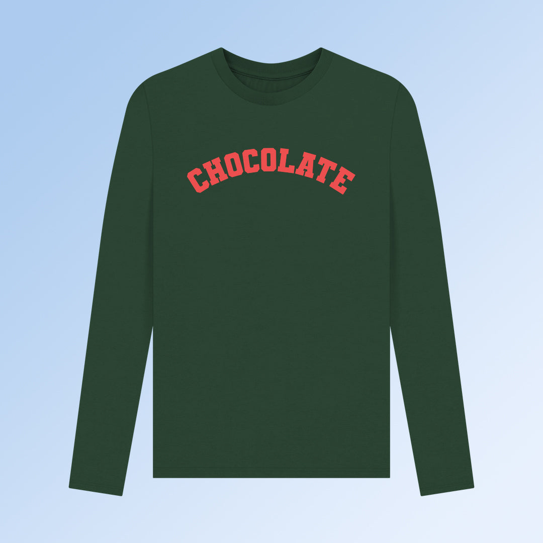 Chocolate unisex long sleeve t-shirt