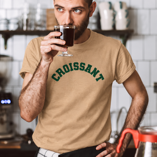 Croissant varsity unisex t-shirt