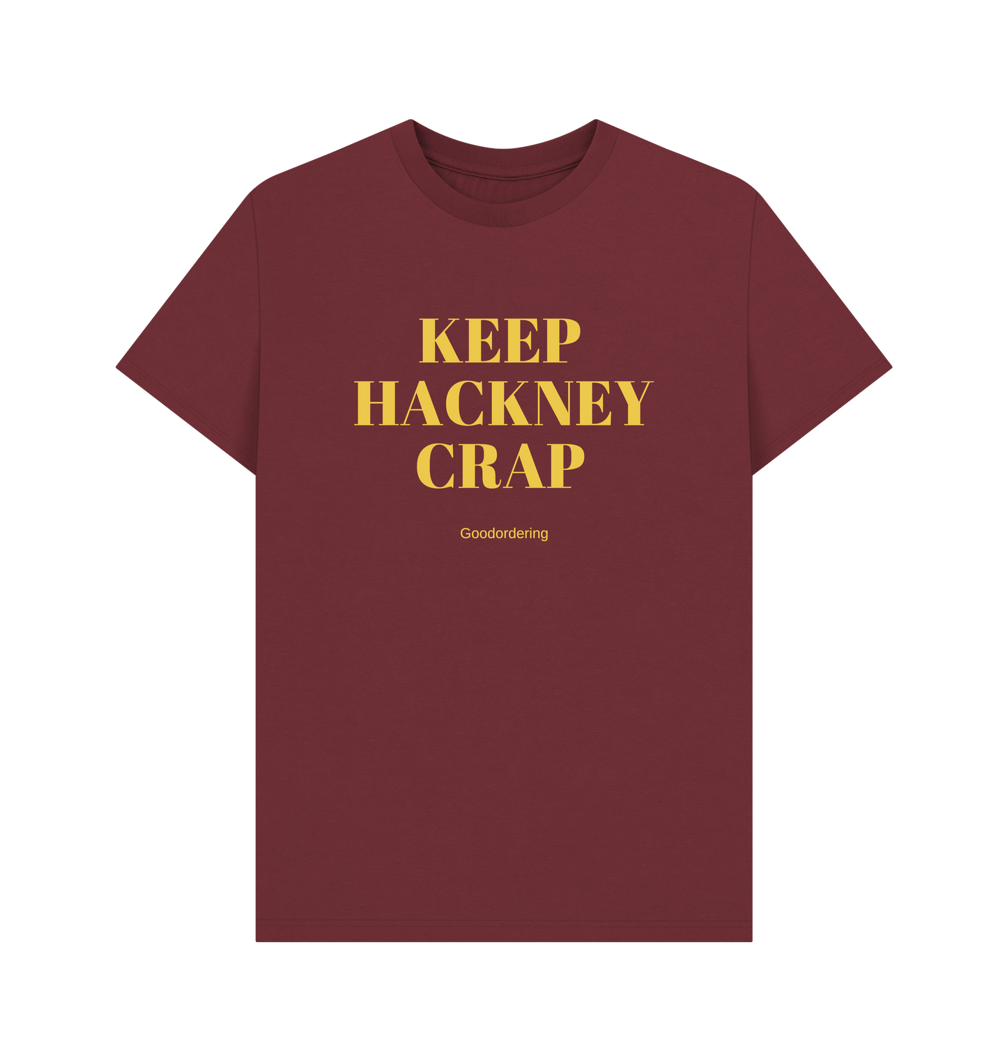 Red Wine Printed T-shirt Front