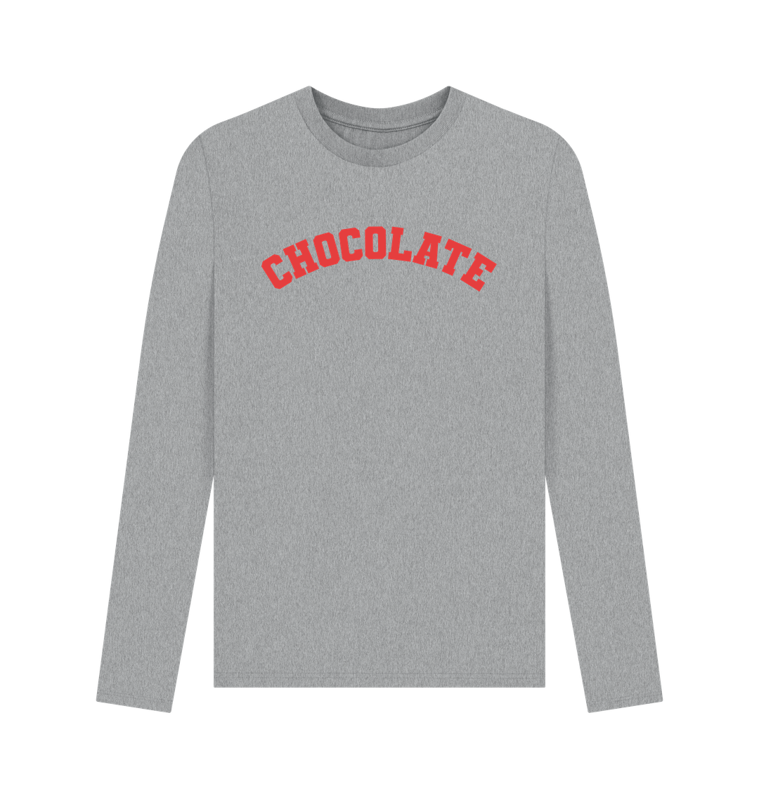 Athletic Grey Chocolate long sleeve t-shirt