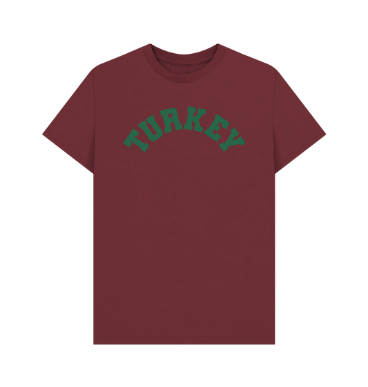 Red Wine Turkey Varsity t-shirt unisex