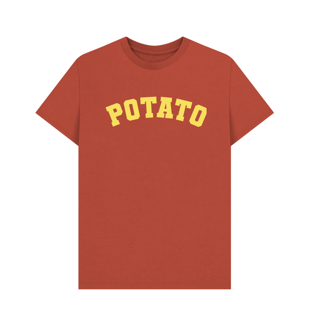 Rust Potato varsity t-shirt