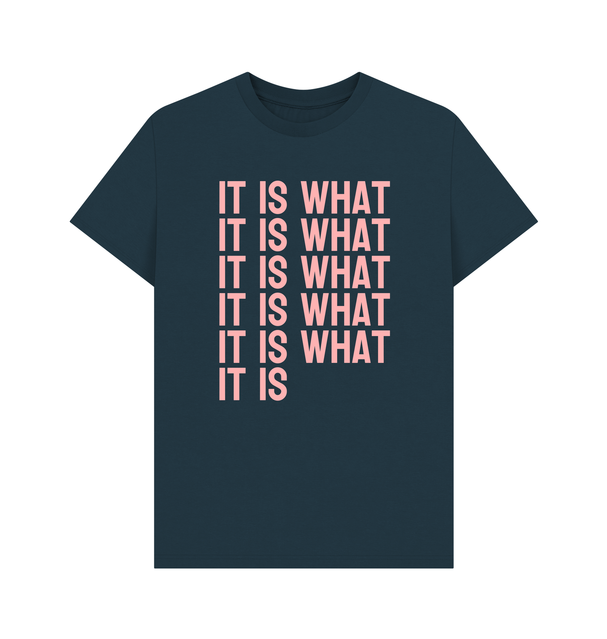 Denim Blue Printed T-shirt Front