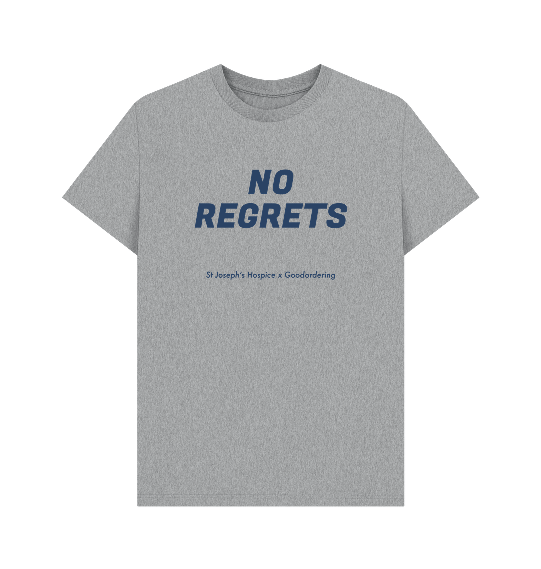 Athletic Grey St Joseph's Hospice Collaboration T-shirt No regrets