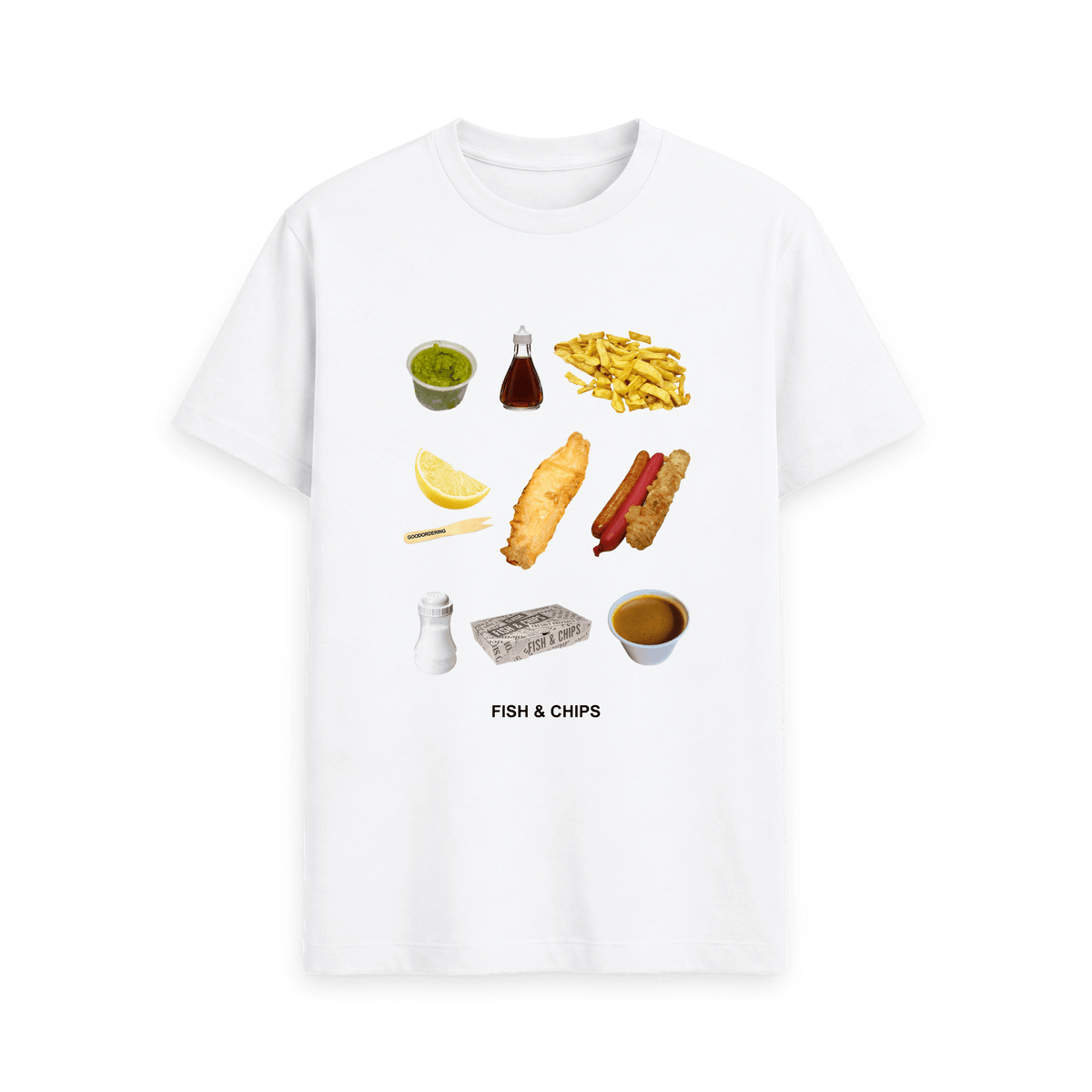 White Printed T-shirt Front