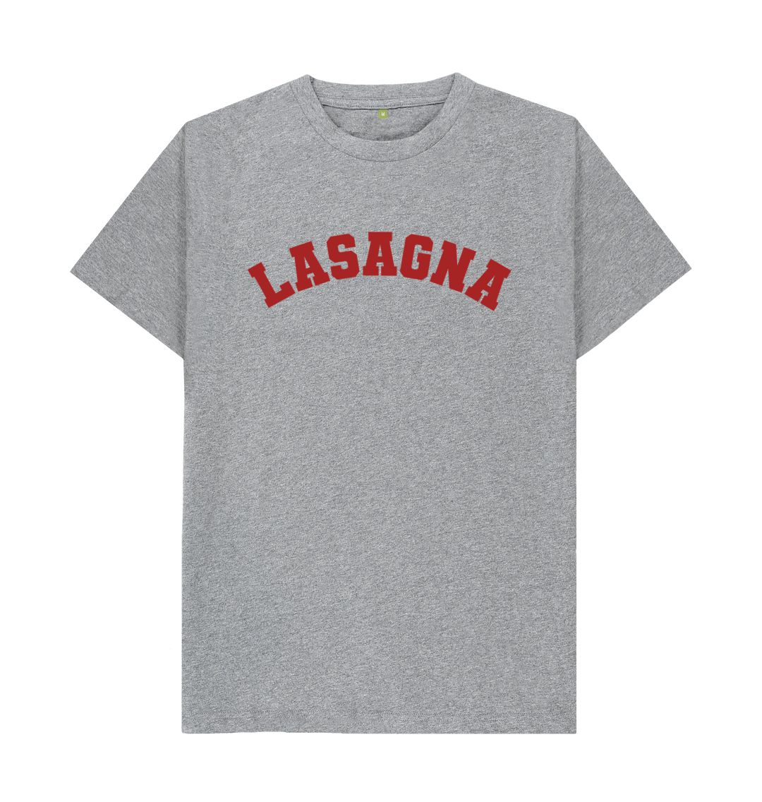 Athletic Grey Lasagna varsity t-shirt