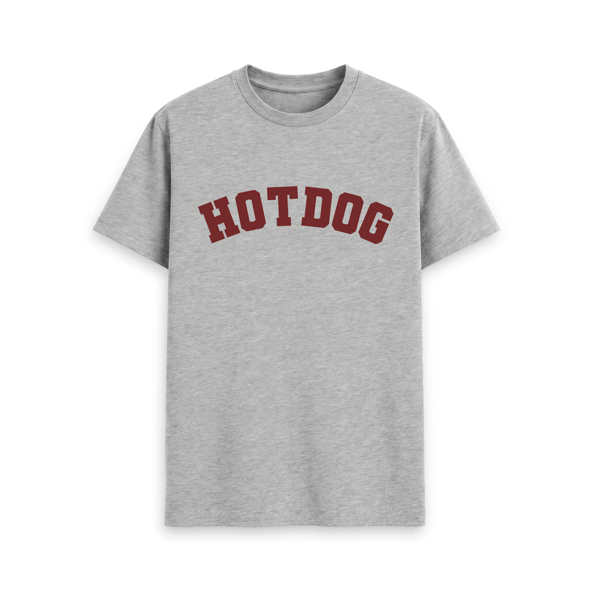 Athletic Grey Printed T-shirt Front