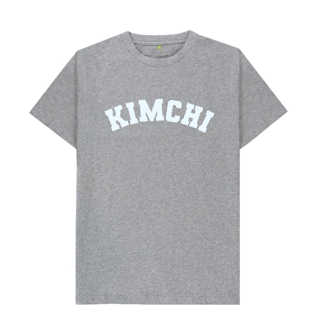 Athletic Grey Kimchi Varsity T-shirt gift for food lover korean food 
