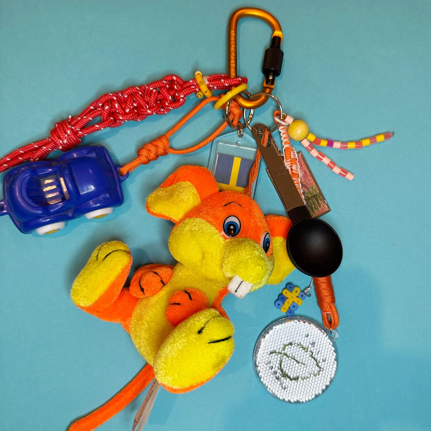 Bag charm and keyring Mouse car