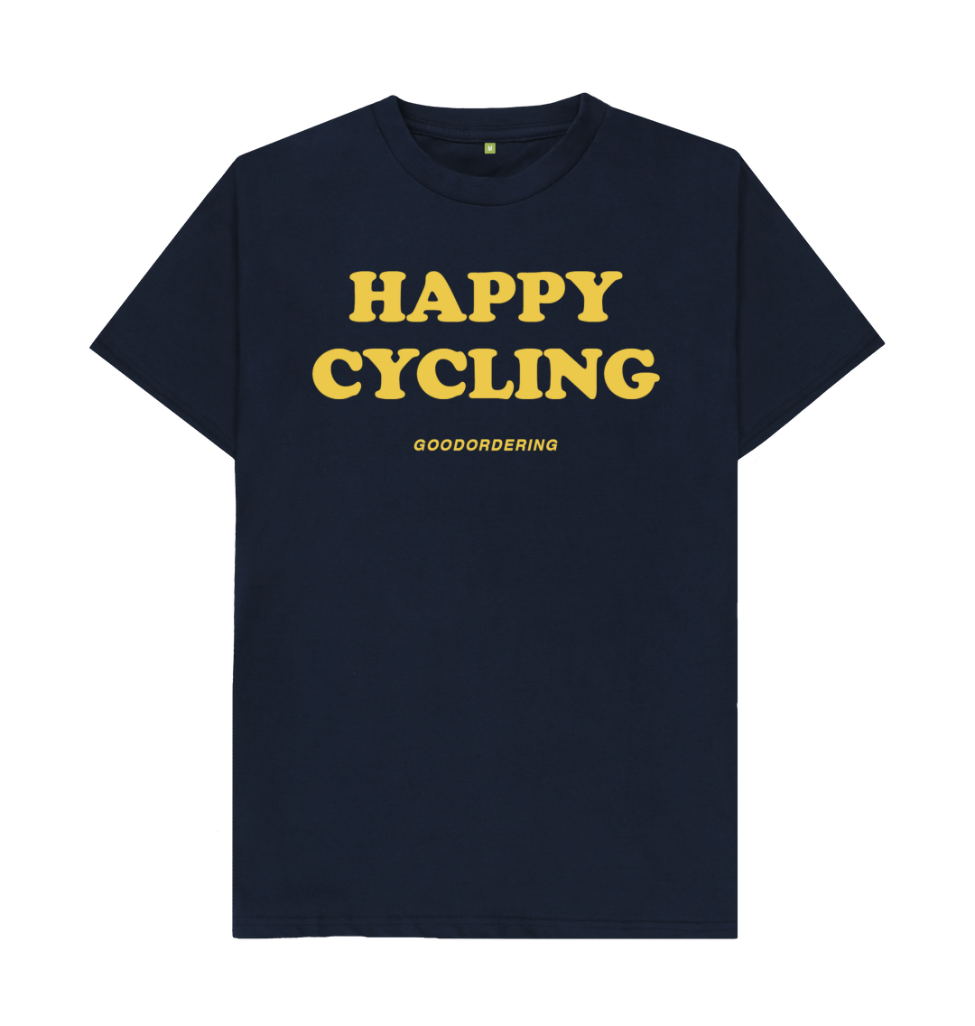 Navy Blue Printed T-shirt Front