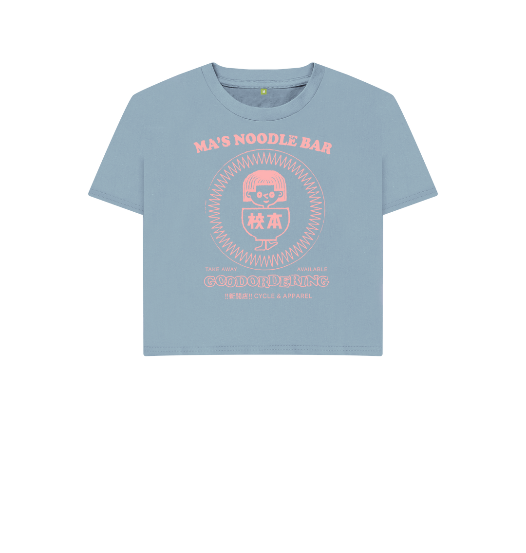 Stone Blue Printed T-shirt Front