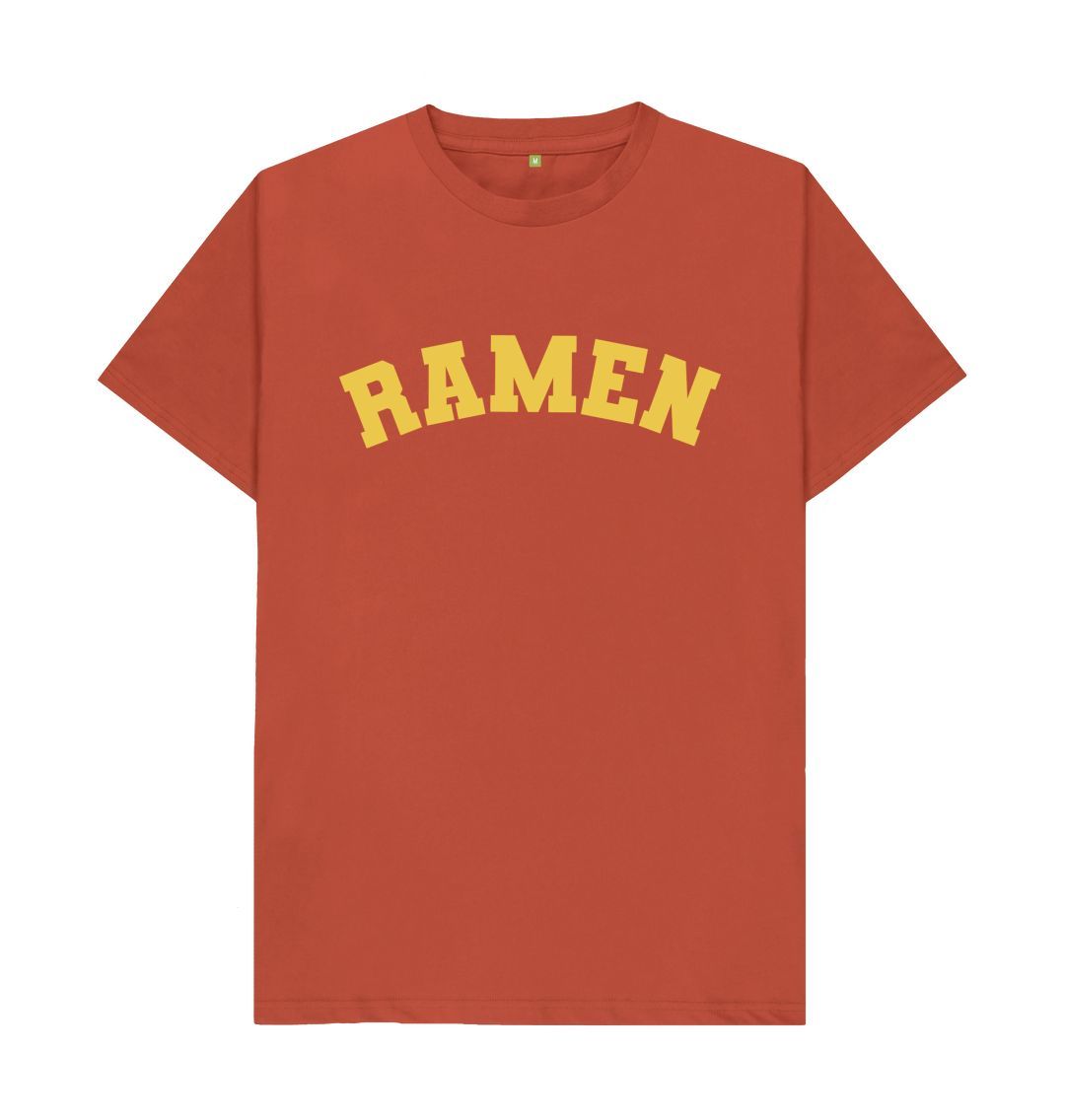 Rust Ramen Varsity T-shirt japanese food lover noodles 