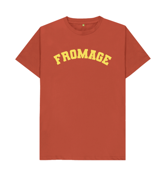 Rust Fromage Varsity T-shirt Unisex