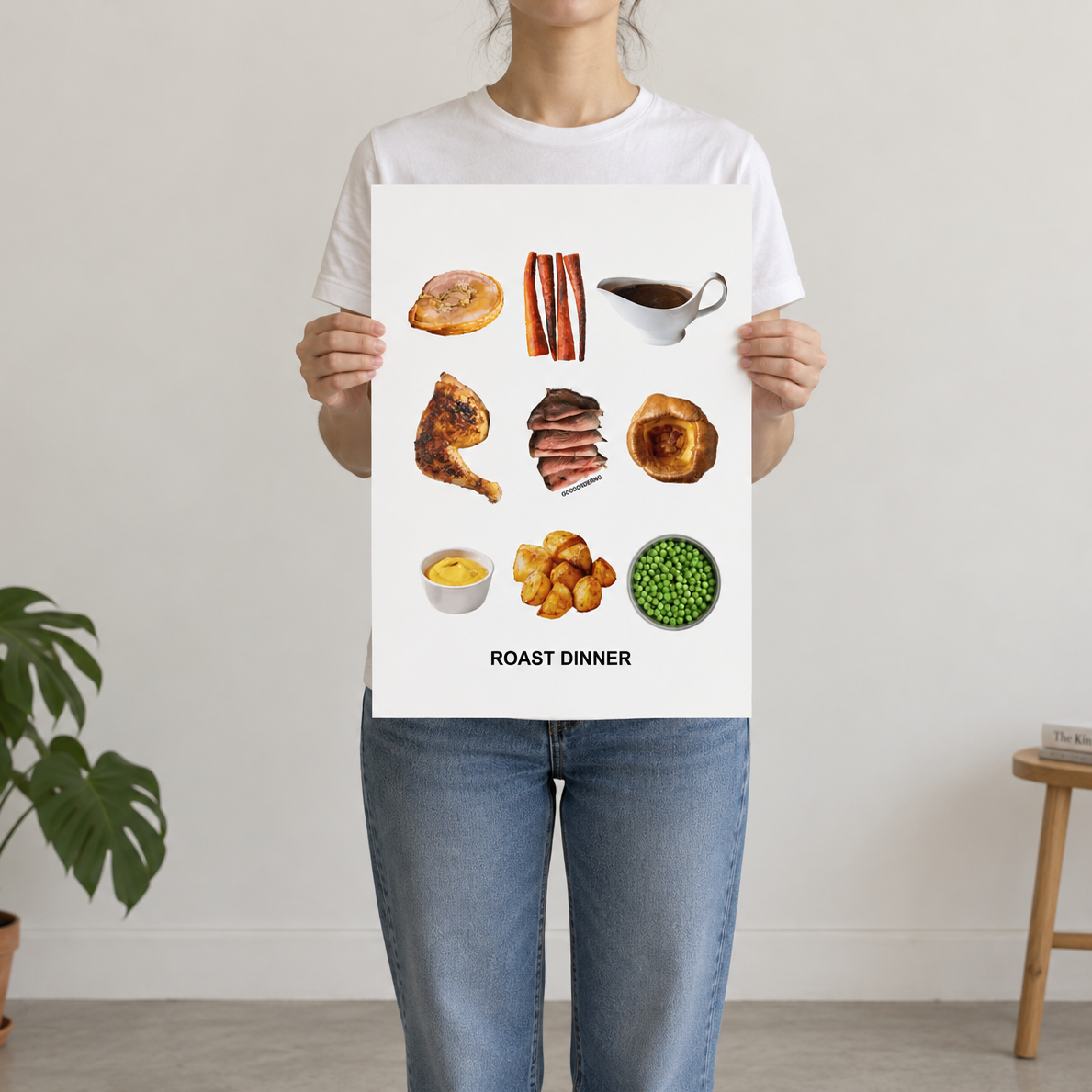 Roast Dinner A3 Art Print