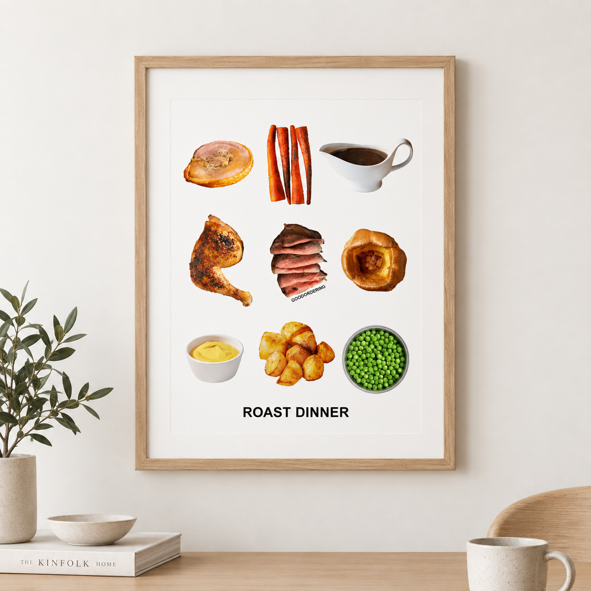 Roast Dinner A3 Art Print