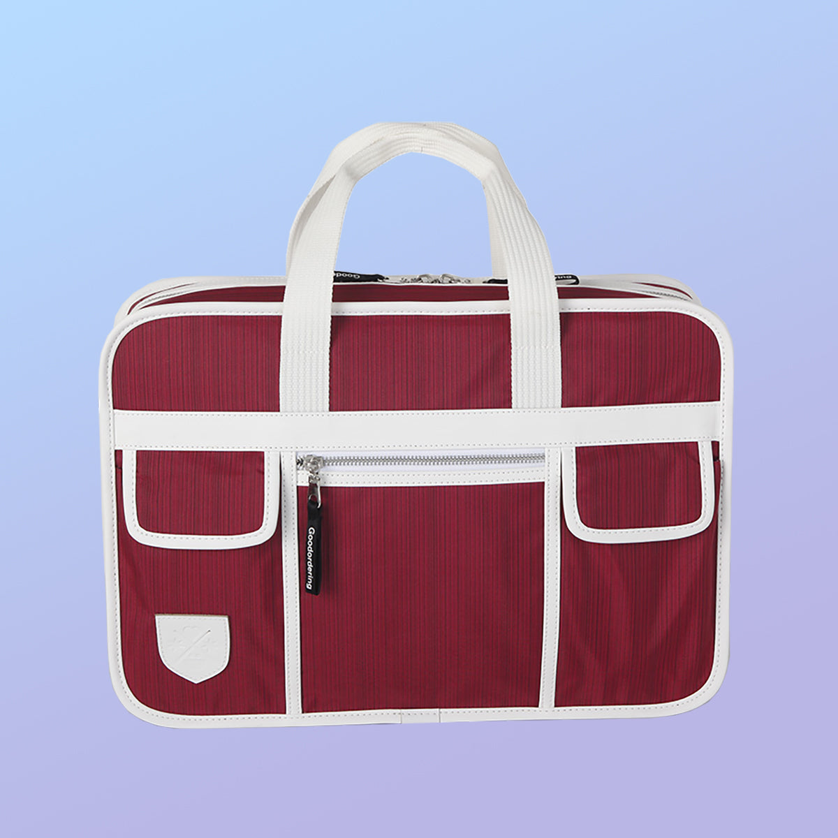 Shoulder bag retro briefcase Maroon