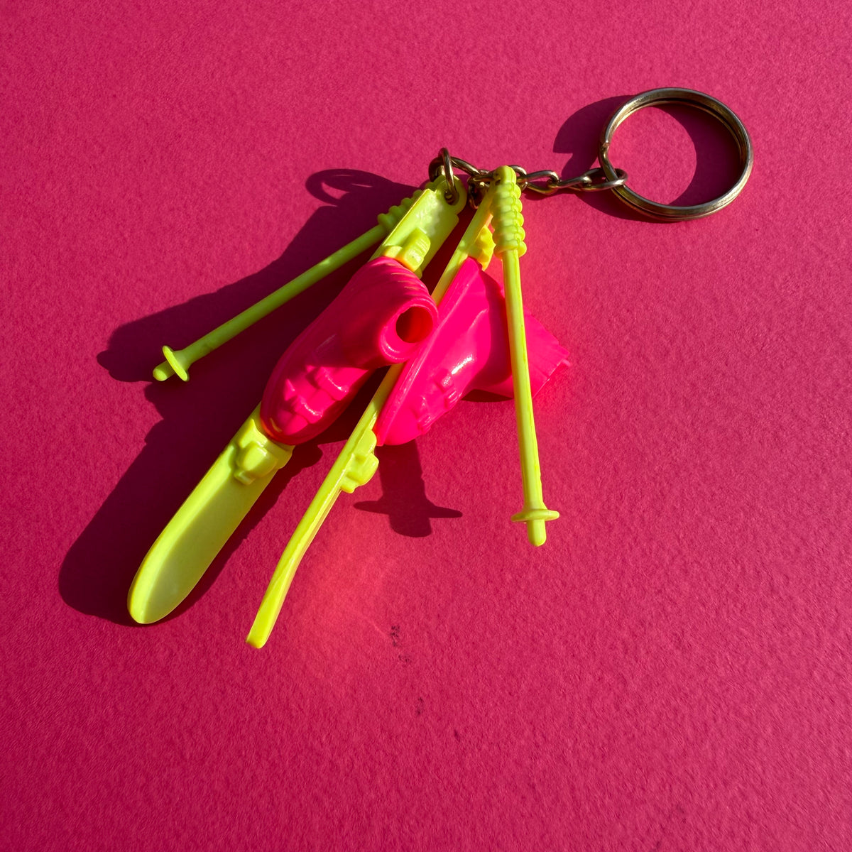 Mini ski set with boots and ski poles