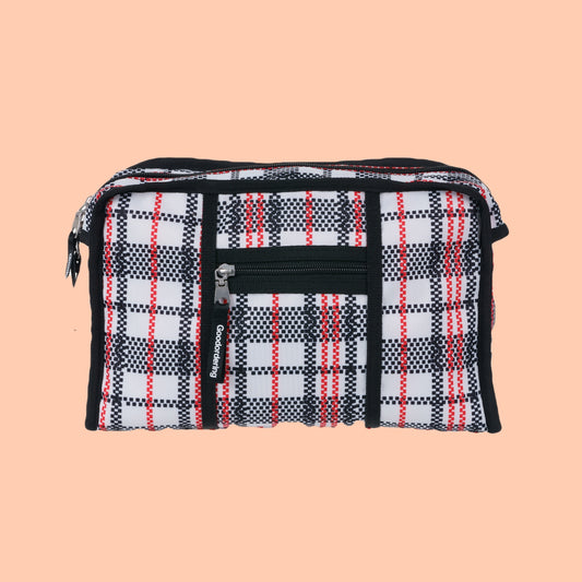 Tartan Eco wash bag sling bag - Goodordering
